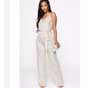 Never Worn Can't Hide the Shine Sequin Jumpsuit
